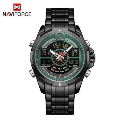 NAVIFORCE NF9170 Top Brand Fashion Luxury Dual Display Sports Quartz Watches Mens Waterproof Wristwatch